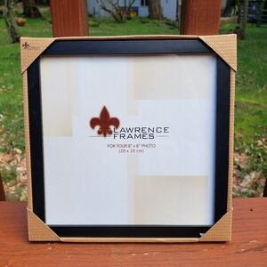 Lawrence Frames - Square Picture Frame - Black - Holds 8"x8" Photo